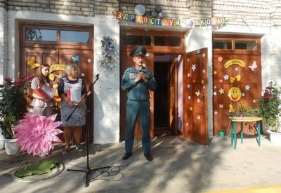 Работники Быховского РОЧС приняли участие в торжественных линейках