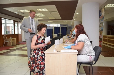 Глава Быховского райисполкома Дмитрий Мартинович принял участие в выборах Президента Республики Беларусь