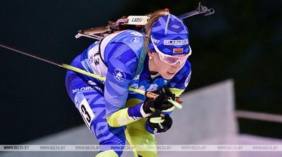 Белоруска Динара Алимбекова заняла второе место на этапе Кубка мира по биатлону