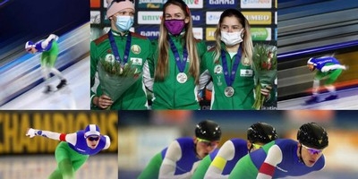 Могилевчанка в составе команды завоевала «серебро» чемпионата Европы по конькобежному спорту