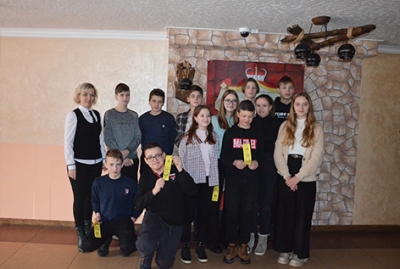 В кафе «Замок Сапеги» прошла встреча учащихся СШ № 2 с представителями Быховского райпо