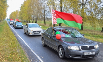 Массовый автопробег «Вместе за Беларусь» состоялся на Быховщине