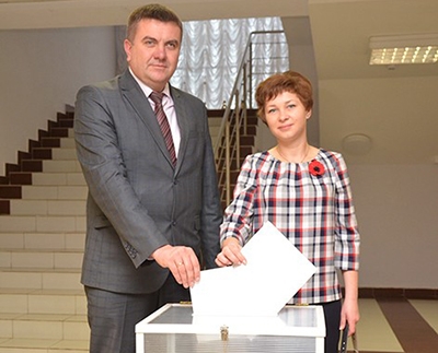 Председатель райисполкома Дмитрий Мартинович принял участие в выборах депутатов Палаты представителей Национального собрания Республики Беларусь седьмого созыва