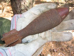 В Быховском районе обнаружены две минометные мины и артснаряд времен ВОВ