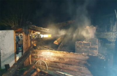 В Быховском районе ликвидирован пожар