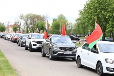 На Быховщине прошел массовый патриотический автопробег, посвященный 80-летию Великой Победы