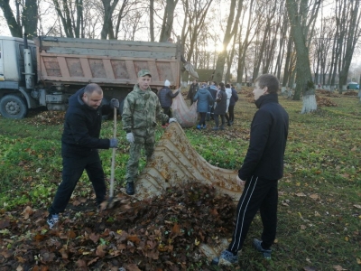Участие в санитарном дне. Быхов.