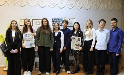 Работники “МП” провели мастер-класс для участников Школы юного журналиста гимназии г. Быхова