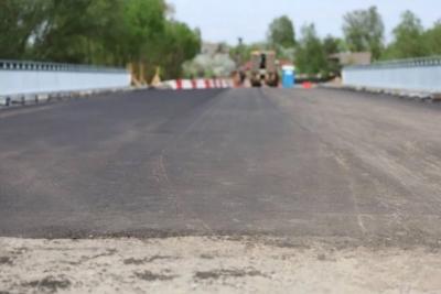 Ремонт моста через Мокрянку в самом разгаре