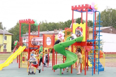 Современную детскую игровую площадку открыли в Быхове