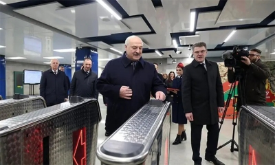 Лукашенко принял участие в торжественном открытии нового участка Минского метрополитена