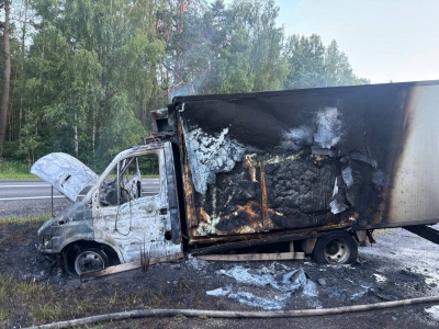Горел автомобиль