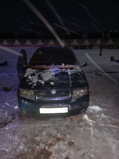 Горел автомобиль
